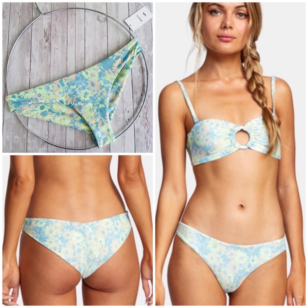 🔆 RVCA Field of Dreams Cheeky Bikini Bottom